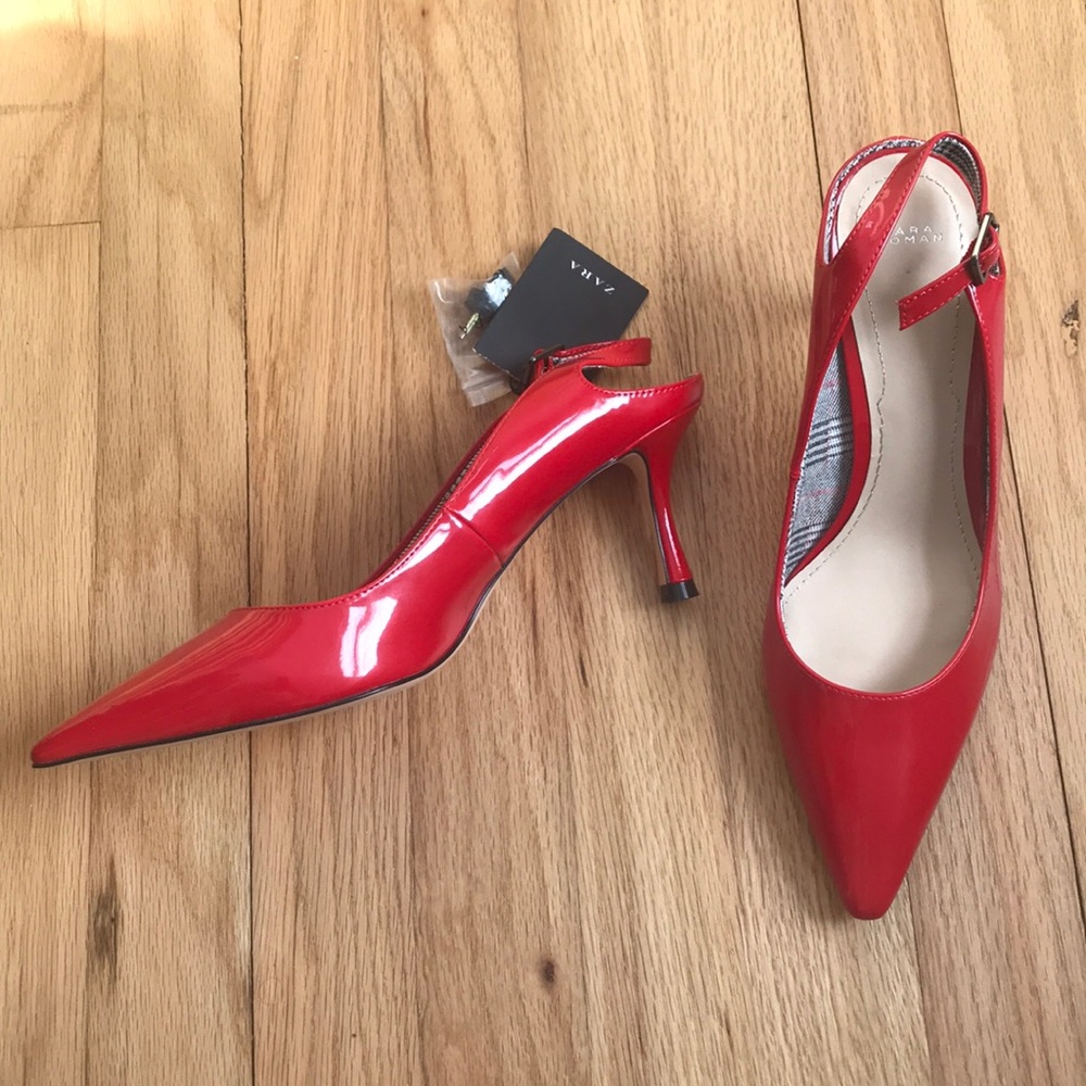 BNWT Zara Slingback Heels